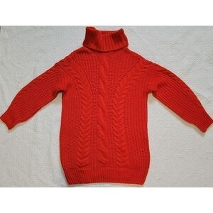 BRAVE Soul Red Oversized Knit Sweater.